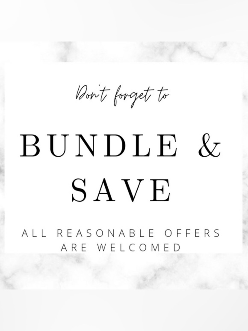 🖤 BUNDLE & SAVE 🖤